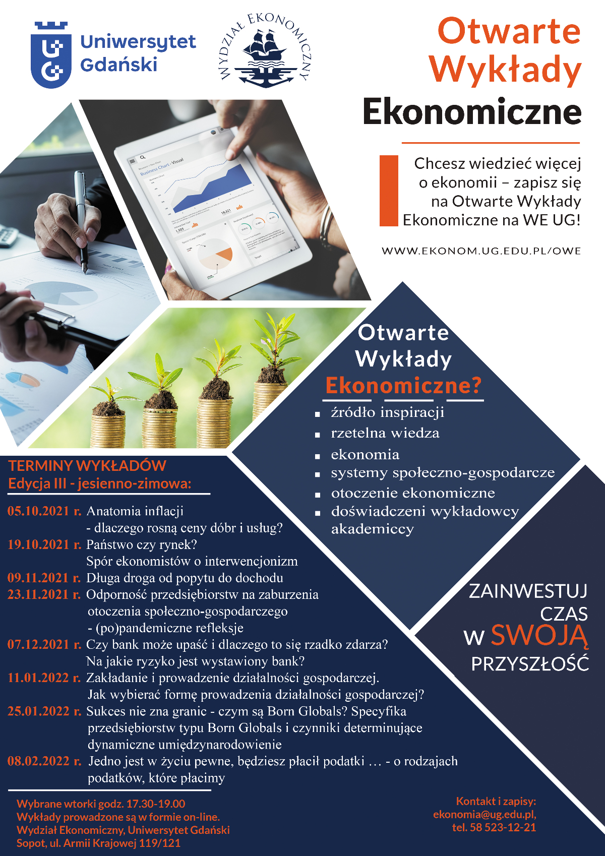 Otwarte Wykłady Ekonomiczne edycja III_plakat