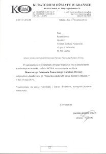 Patronat Pomorskiego Kuratora Oświaty