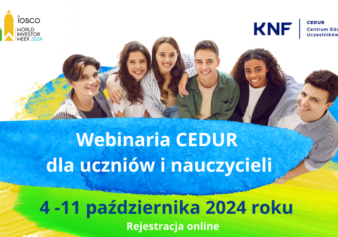 Urząd KNF - zaproszenie na webinaria CEDUR