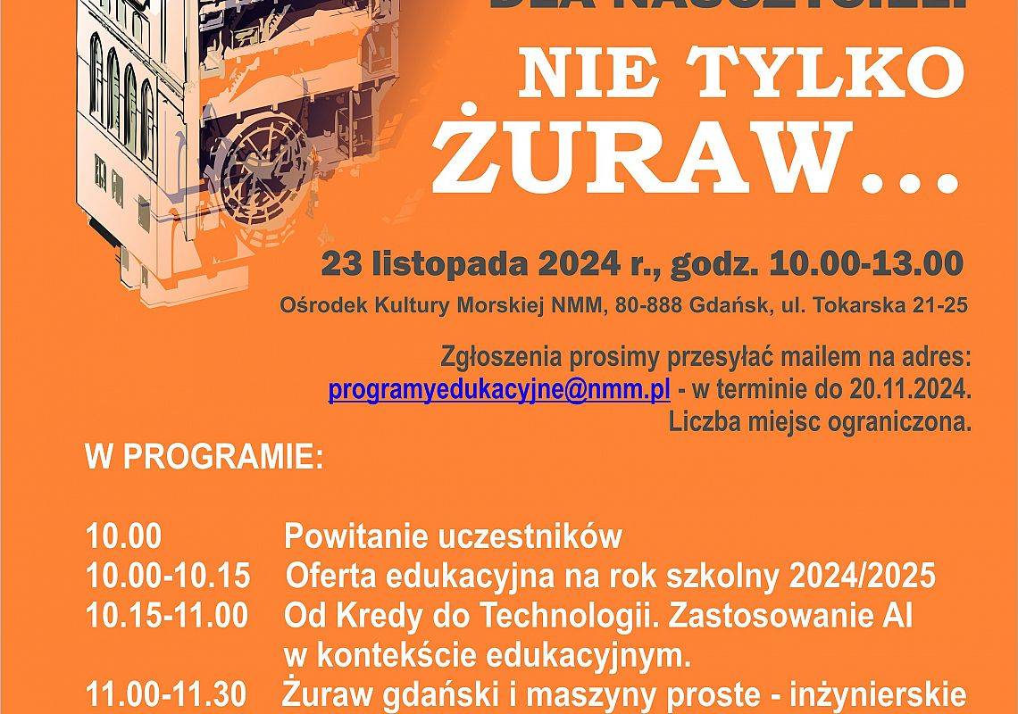 Warsztaty dla nauczycieli pn. Nie tylko Żuraw ...