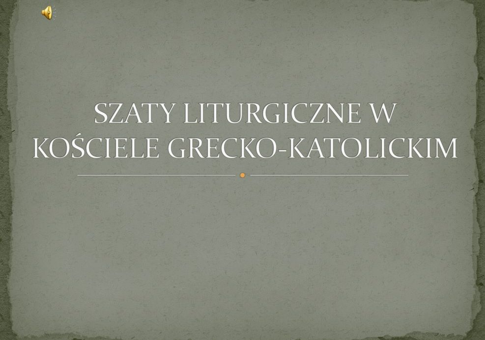 szaty liturgiczne