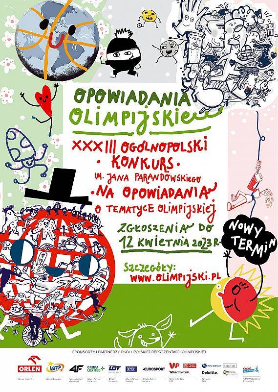 XXXIII Ogólnopolski Konkurs <br>im. Jana Parandowskiego <br>na opowiadania o tematyce olimpijskiej.