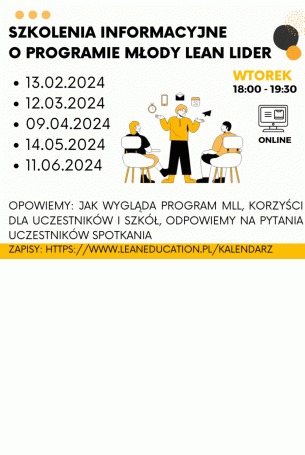 Szkolenie informacyjne o programie Młody Lean Lider