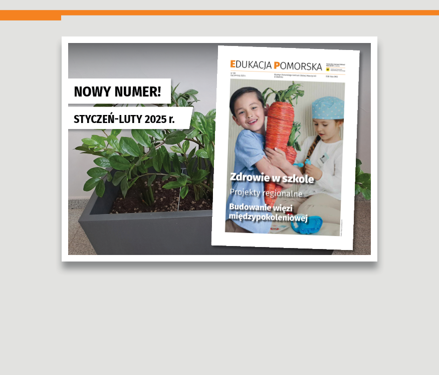 Grafika promująca najnowszą Edukację Pomorską