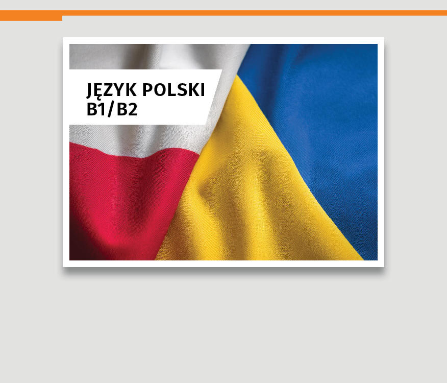 Grafika promująca kurs języka polskiego