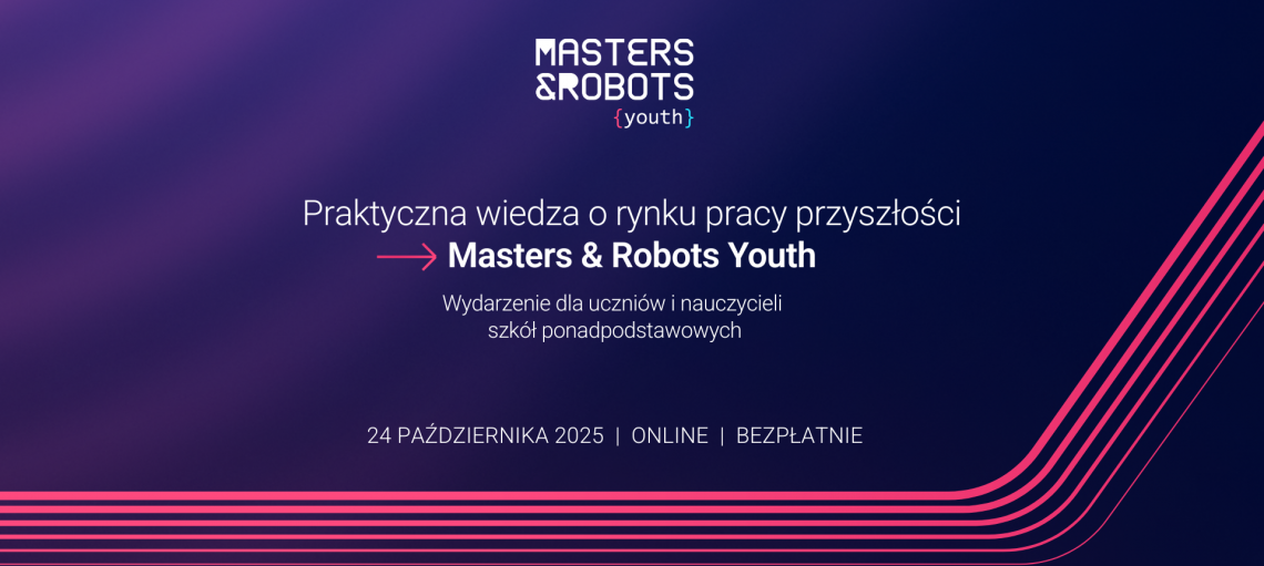 Grafika promująca konferencję Masters&Robots YOUTH 2025