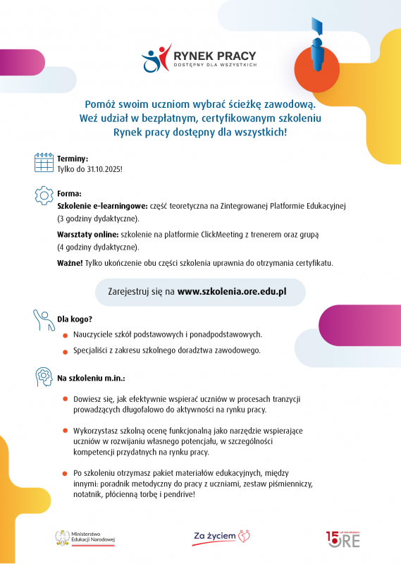 Grafika promująca Rynek pracy dostępny dla wszystkich