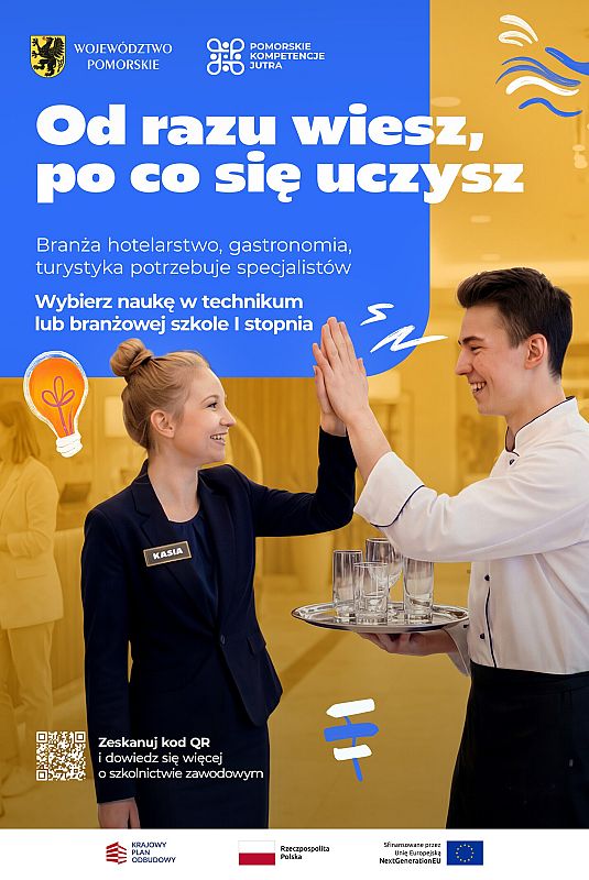 Plakat - Hotelarstwo, gastronomia, turystyka