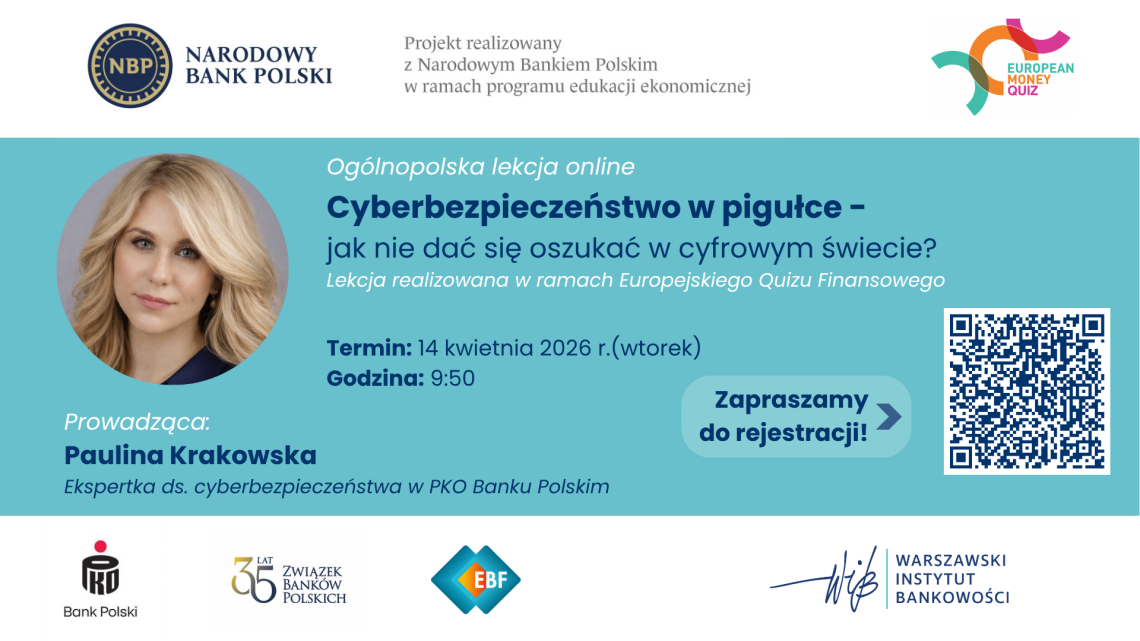 Ogólnopolska lekcja online "Cyberbezpieczeństwo w pigułce - jak nie dać się oszukać w cyfrowym świecie"