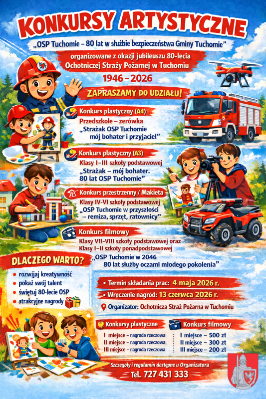 Plakat OSP Tuchomie