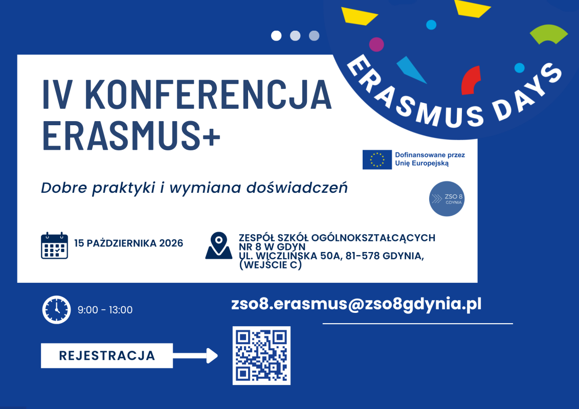 IV. Konferencja Erasmus+ „Dobre praktyki i wymiana doświadczeń”