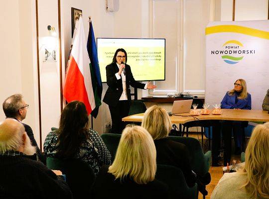 Spotkanie dyrektorów szkół i placówek oświatowych powiatu nowodworskiego