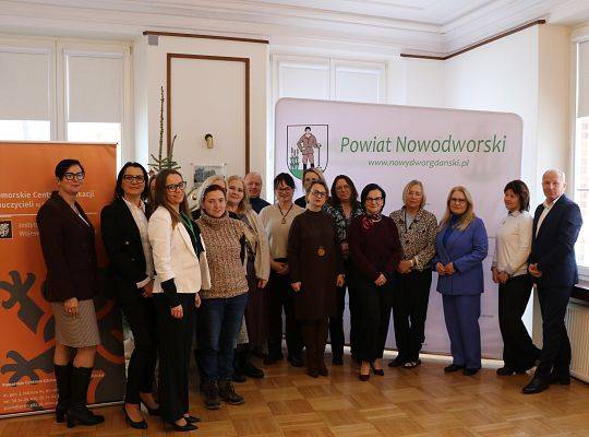 Spotkanie dyrektorów szkół i placówek oświatowych powiatu nowodworskiego