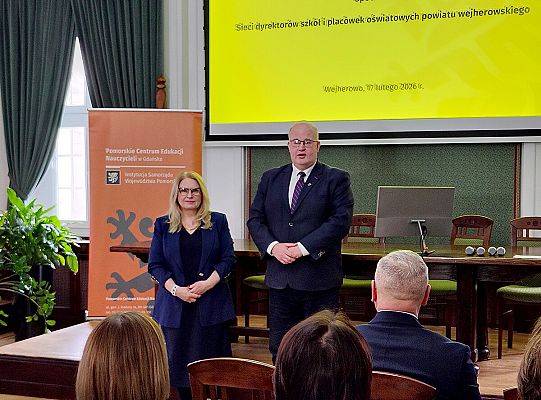 Spotkanie Pomorskiej sieci dyrektorów szkół i placówek oświatowych powiatu wejherowskiego