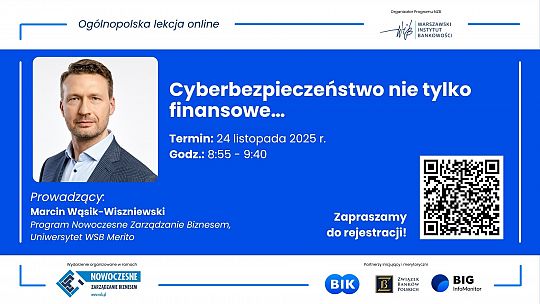 Grafika promująca szkolenie WIB