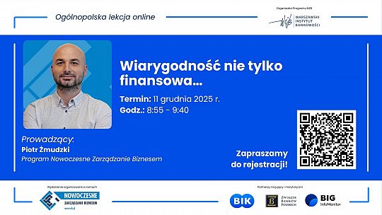 Grafika promująca szkolenie WIB