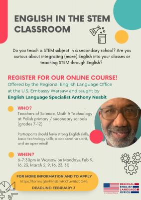 Szkolenia online dla nauczycieli angielskiego i przedmiotów ścisłych