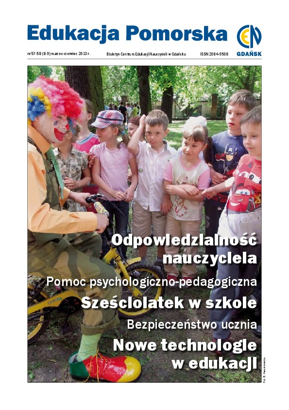 Okładka: Nr 57-58 (8-9) marzec-czerwiec 2013 r.