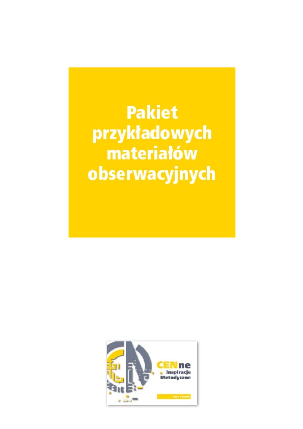 Okładka: Obserwacja w nadzorze pedagogicznym dyrektora szkoły